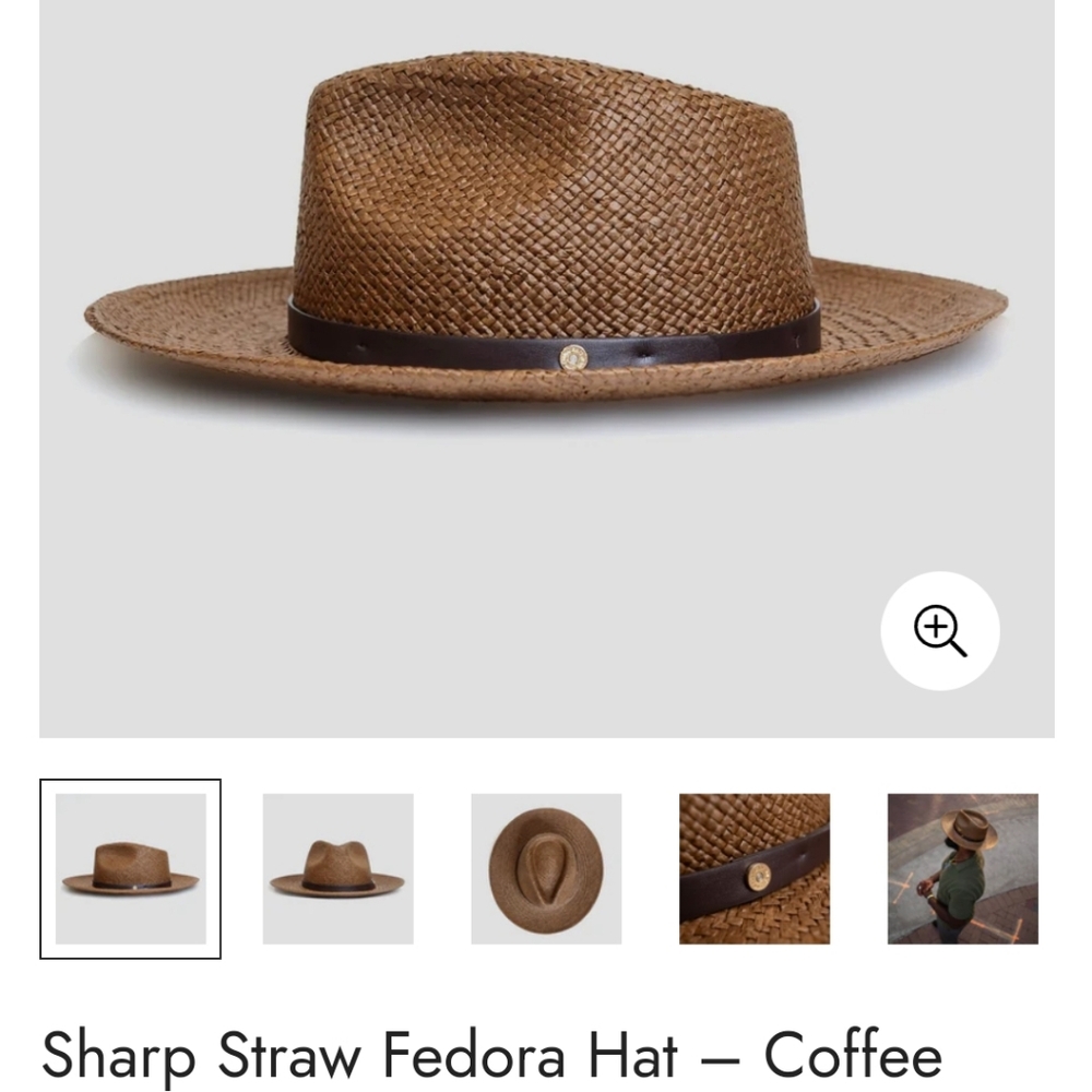 Straw Fedora Hat
